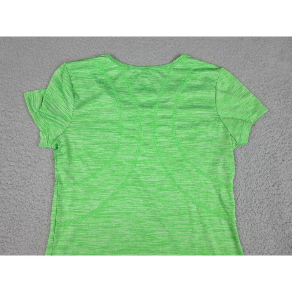 Reebok Shirt Womens XS Green Short Sleeve Scoop Neck Athletic Running Gym Top